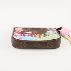 Louis Vuitton Mini Pochette Vivienne 2021 Japan Christmas Animation