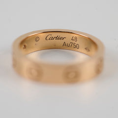 Cartier Love Ring One Diamond Small Model Size 48