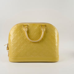 Louis Vuitton Alma PM Vernis Yellow