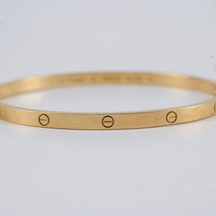 Cartier Love Bracelet Small Model YG Size 18