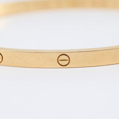 Cartier Love Bracelet Small Model YG Size 18