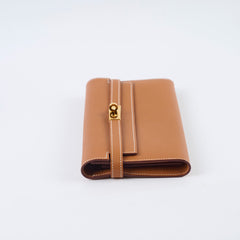 Hermes Kelly Wallet Gold Epsom GHW Z Stamp