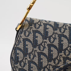 Christian Dior Vintage Saddle Navy Oblique