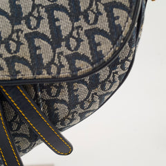 Christian Dior Vintage Saddle Navy Oblique