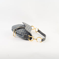 Christian Dior Vintage Saddle Navy Oblique