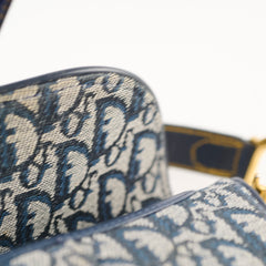 Christian Dior Vintage Saddle Navy Oblique