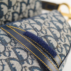 Christian Dior Vintage Saddle Navy Oblique