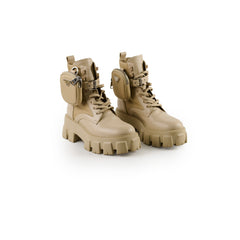 Prada Monolith Boots Beige size 37