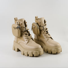 Prada Monolith Boots Beige size 37