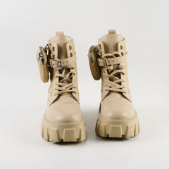Prada Monolith Boots Beige size 37