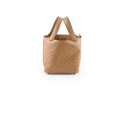 Hermes Picotin 18 Ostrich Chai - Stamp U
