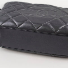 Chanel Quilted Lambskin Mettallic Camera Bag Silver