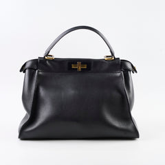 Fendi Peekaboo Medium Black Leather