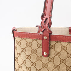 Gucci GG Canvas Beige Craft Tote with Pouch