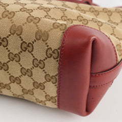Gucci GG Canvas Beige Craft Tote with Pouch