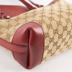 Gucci GG Canvas Beige Craft Tote with Pouch