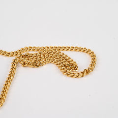 Saint Laurent Envelope Wallet on Chain Dark Beige GHW