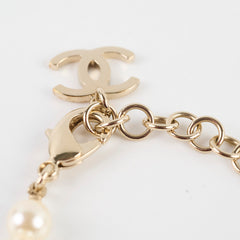 Chanel CC Pearl Rhinestone Necklace Costume Jewellery