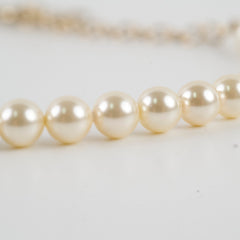 Chanel CC Pearl Rhinestone Necklace Costume Jewellery