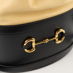Gucci Horsebit 1955 Bucket Bag Beige/Black