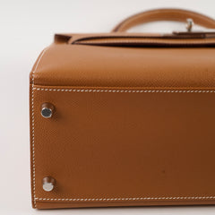 Hermes Kelly 32 Gold PHW C Stamp