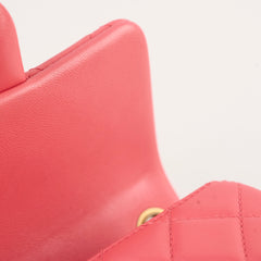 Chanel Pearl Crush Mini Square Crossbody Bag Coral