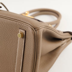 Hermes Birkin 30 Etoupe Togo GHW Y Stamp