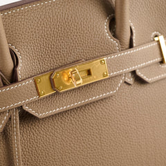 Hermes Birkin 30 Etoupe Togo GHW Y Stamp