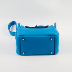 Hermes Mini Lindy Clemence Blue - Z Stamp (2021)