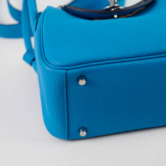 Hermes Mini Lindy Clemence Blue - Z Stamp (2021)