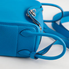 Hermes Mini Lindy Clemence Blue - Z Stamp (2021)
