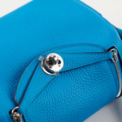 Hermes Mini Lindy Clemence Blue - Z Stamp (2021)