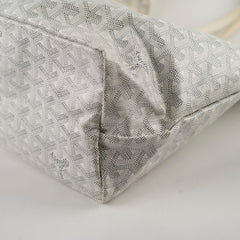 Goyard Saint Louis White PM Tote