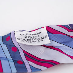 Hermes Fauborg Rainbow Twilly Blue/Pink