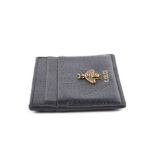 Gucci Bee Card Holder Wallet Black