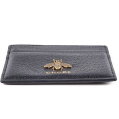 Gucci Bee Card Holder Wallet Black