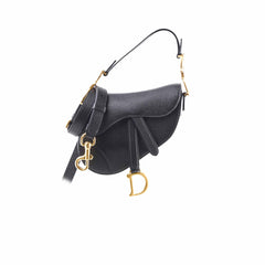 Dior Mini Saddle Bag Black with Strap