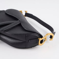 Dior Mini Saddle Bag Black with Strap