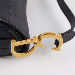 Dior Mini Saddle Bag Black with Strap