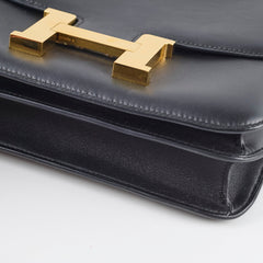 Hermes Constance 24 Swift GHW Noir A Stamp