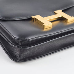 Hermes Constance 24 Swift GHW Noir A Stamp