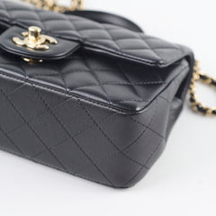 Chanel Mini Rectangular with Top Handle Black (microchipped)