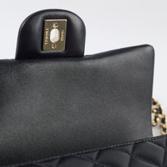 Chanel Mini Rectangular with Top Handle Black (microchipped)