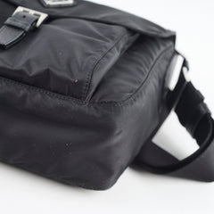 Prada Tessuto Vela Nylon Black Crossbody Bag