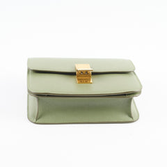 Celine Teen Classic Box Bag in Light Khaki