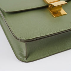 Celine Teen Classic Box Bag in Light Khaki