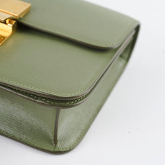 Celine Teen Classic Box Bag in Light Khaki