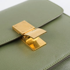 Celine Teen Classic Box Bag in Light Khaki