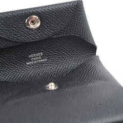 Hermes Bastia Coin Purse Epsom Noir