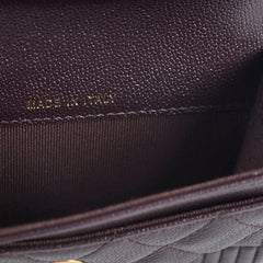 Chanel Boy Small Flap Burgundy Caviar Wallet